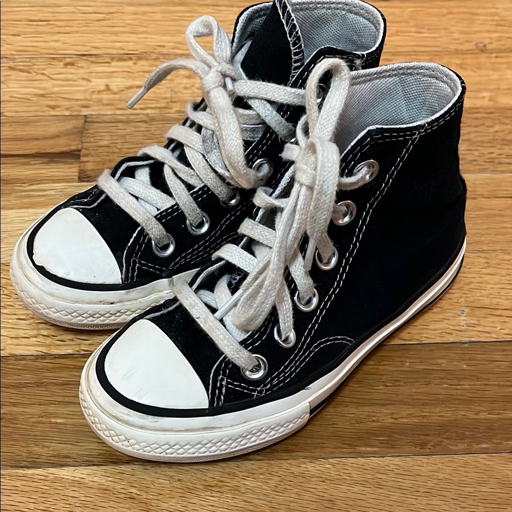 Converse chuck 70 Black and White High-Top Sneakers with Canvas Upper